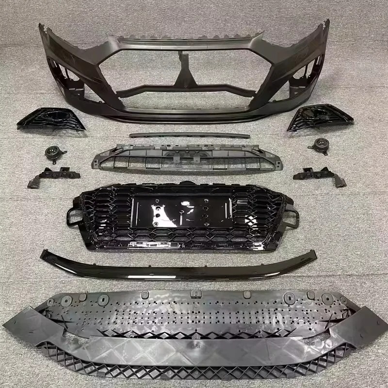 Car Allroad A4 S4 B9.5 Front Bumpers Body Kit RS4 Style Front Bumper Assembly for  A4 S4 Allroad 2020-2024 B9.5 RS4 Style